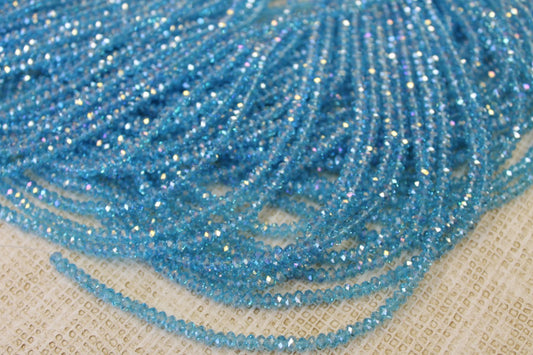 4mm AB Rondelle Crystal CR39