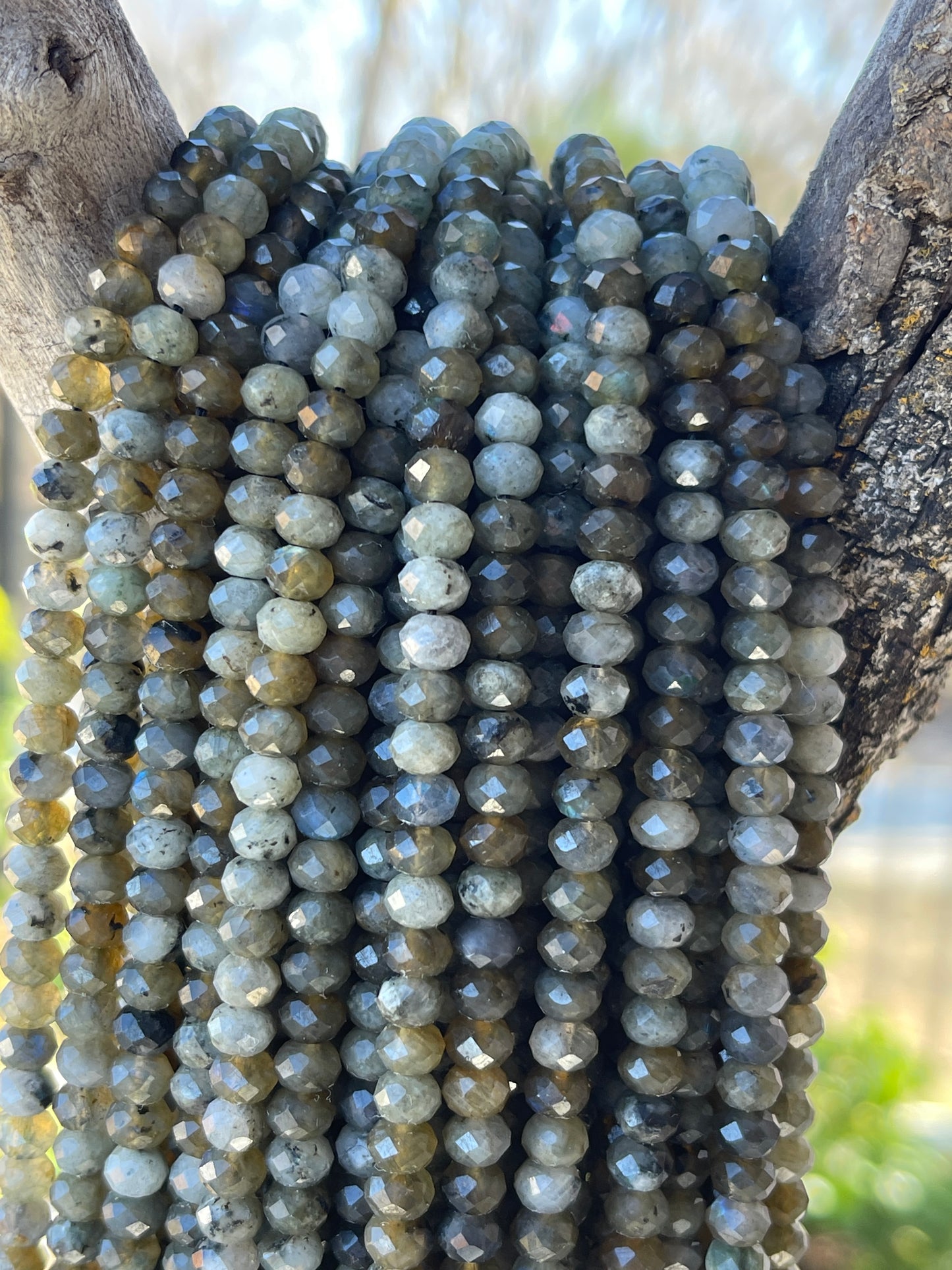 Labradorite Faceted Beads