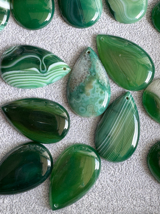 Tear Drop Agate Pendant