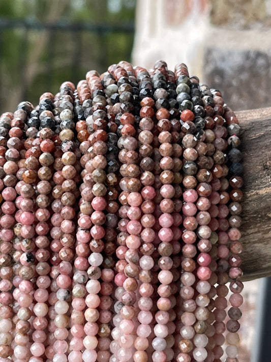 Faceted Rhodonite