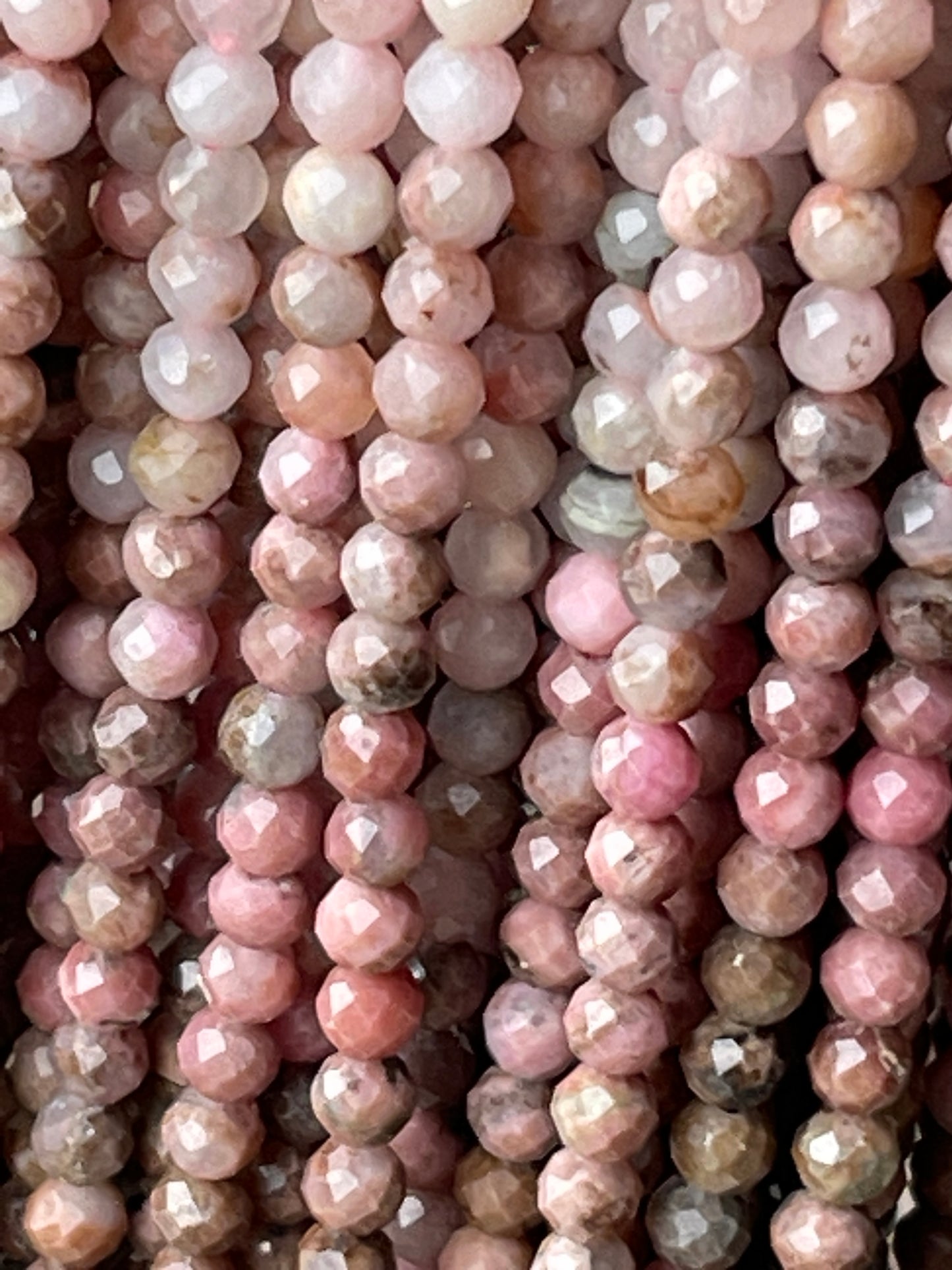 Faceted Rhodonite