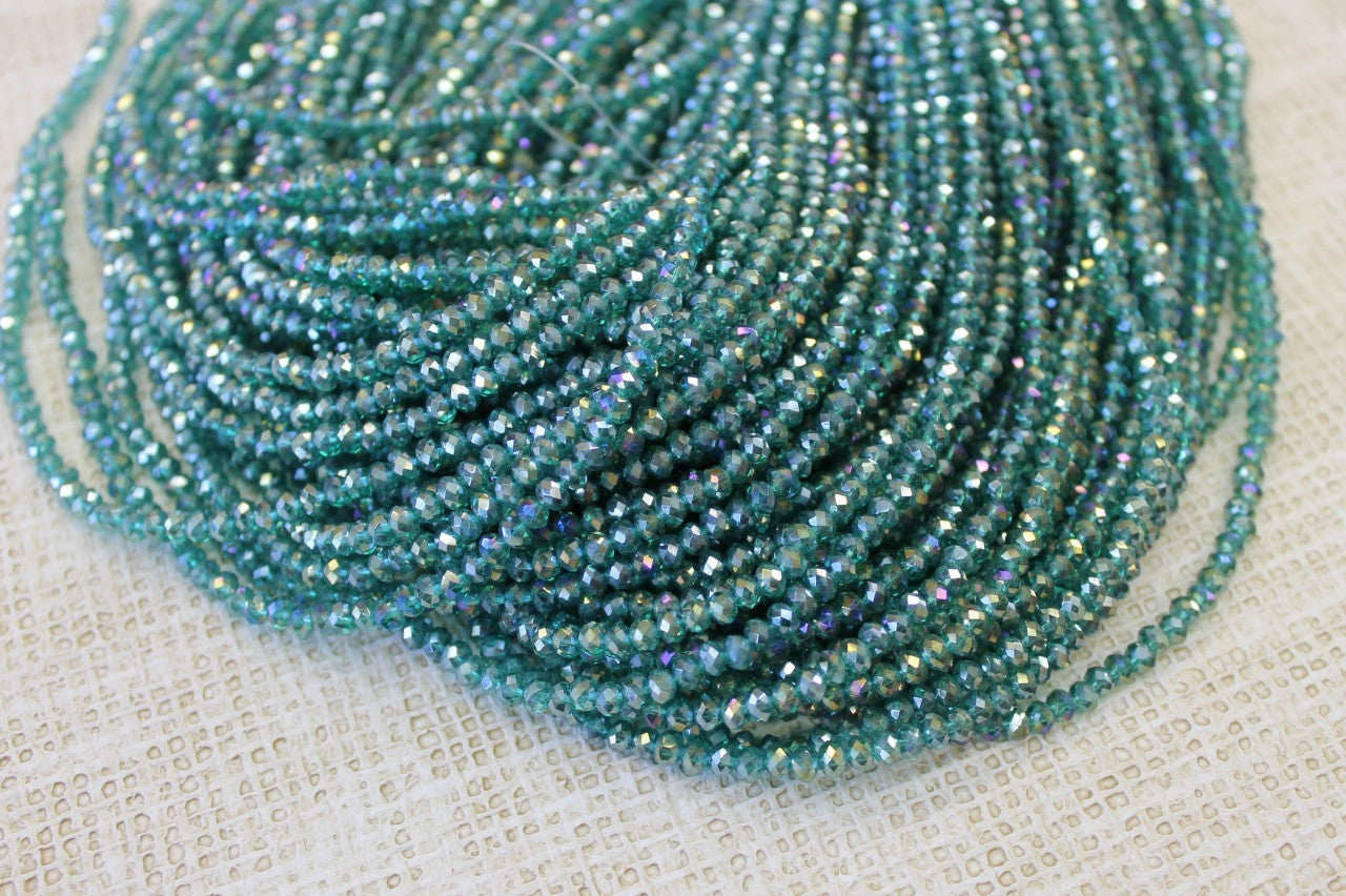 4mm AB Rondelle Crystal CR35