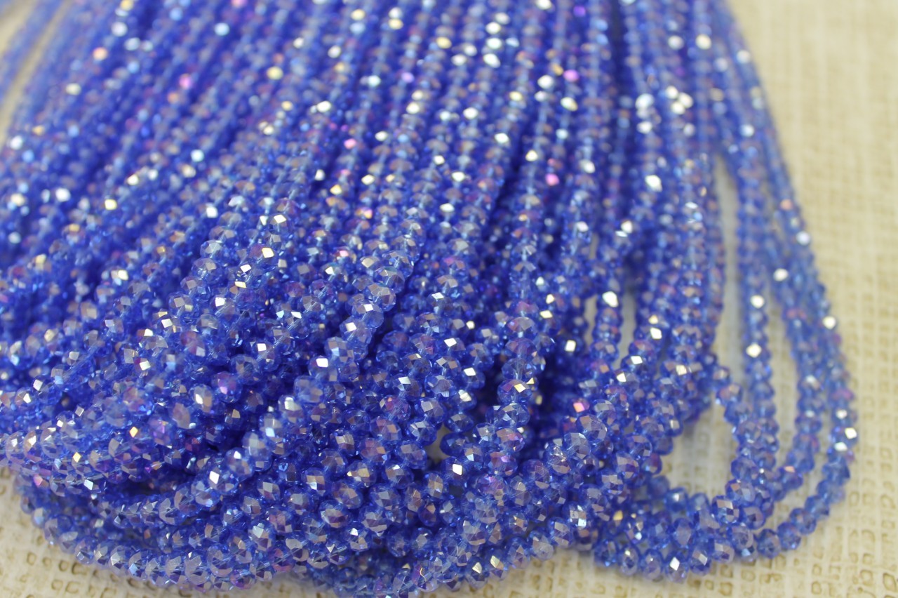 4mm AB Rondelle Crystal CR36