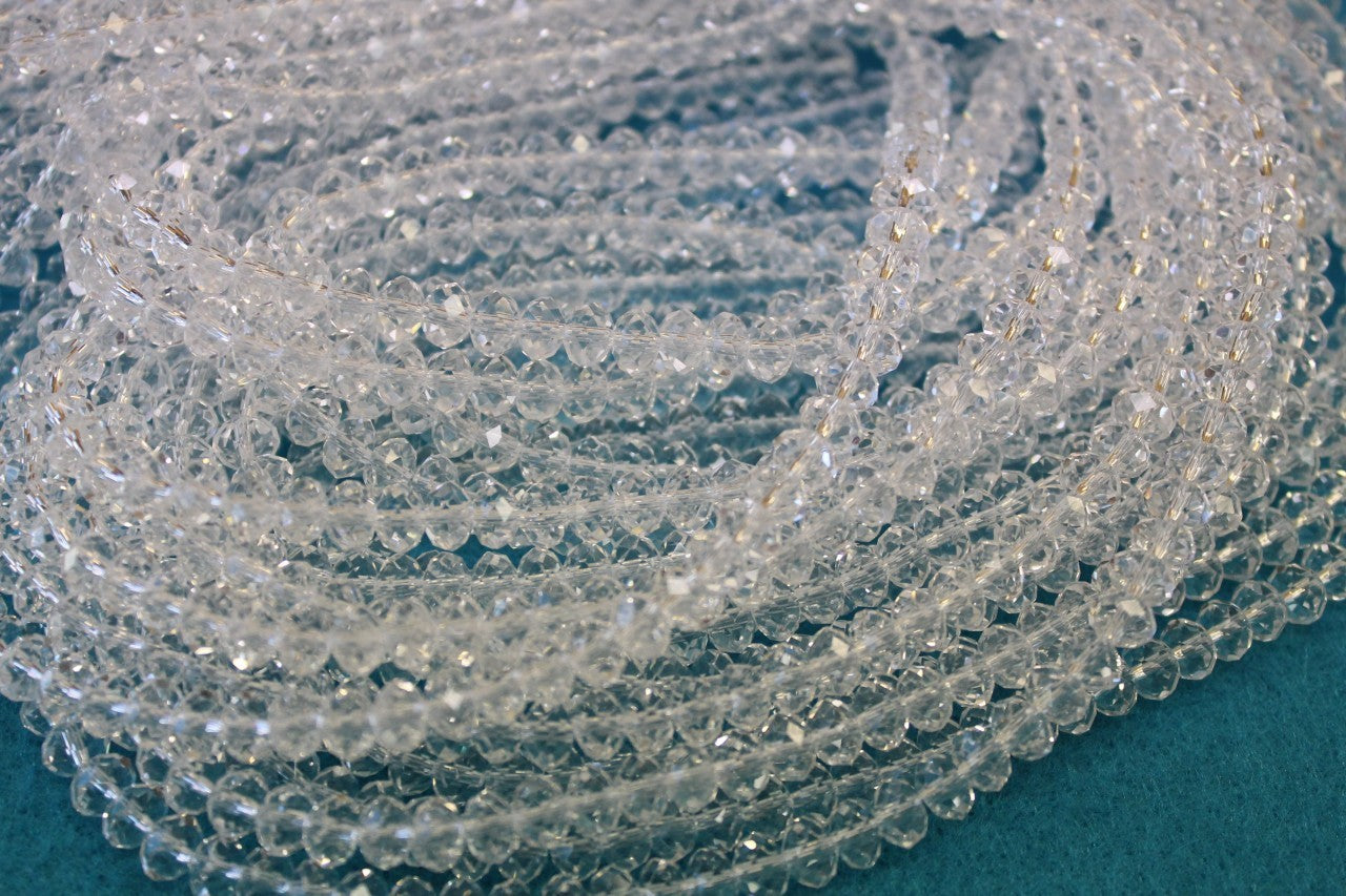 4mm AB Rondelle Crystal CR38