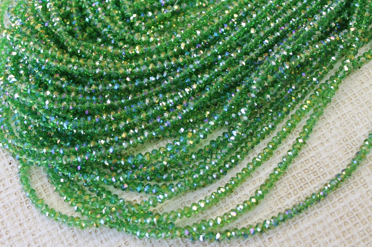 4mm AB Rondelle Crystal CR46