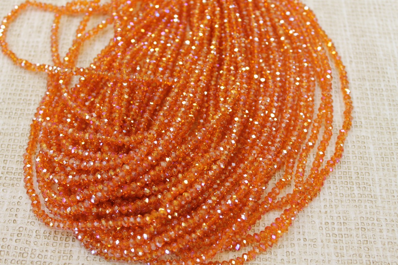 4mm AB Rondelle Crystal CR48