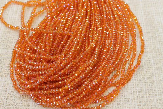 4mm AB Rondelle Crystal CR48