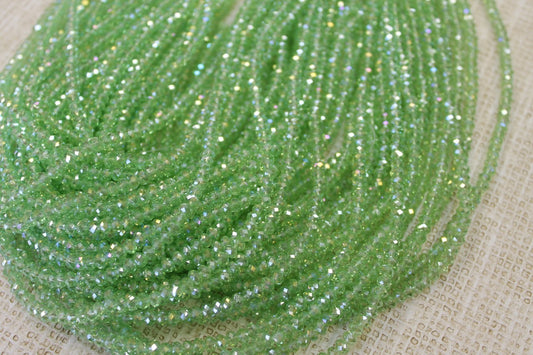4mm AB Rondelle Crystal CR50