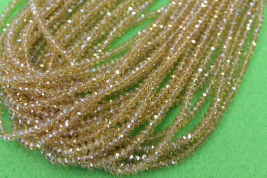 4mm AB Rondelle Crystal CR51