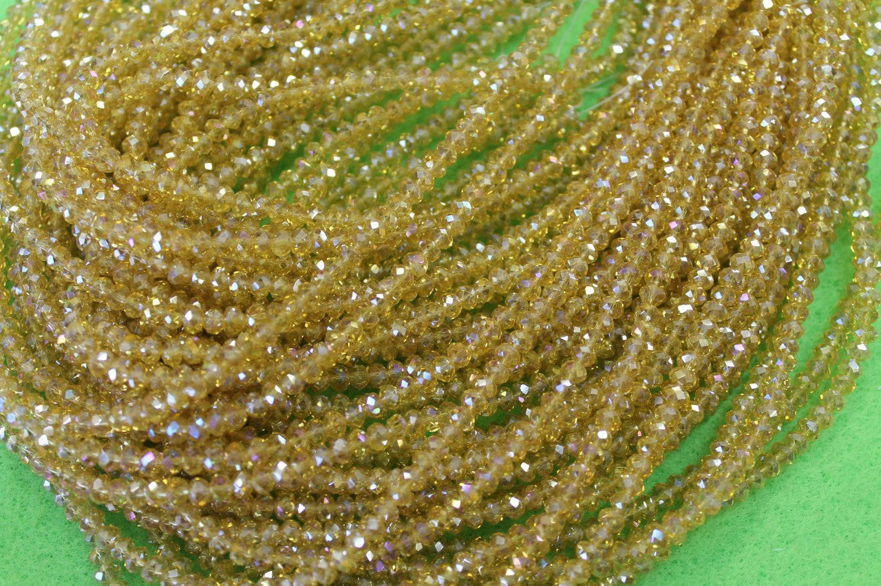 4mm AB Rondelle Crystal CR58