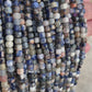 Sunset Sodalite ( 6x6mm faceted cube shape)