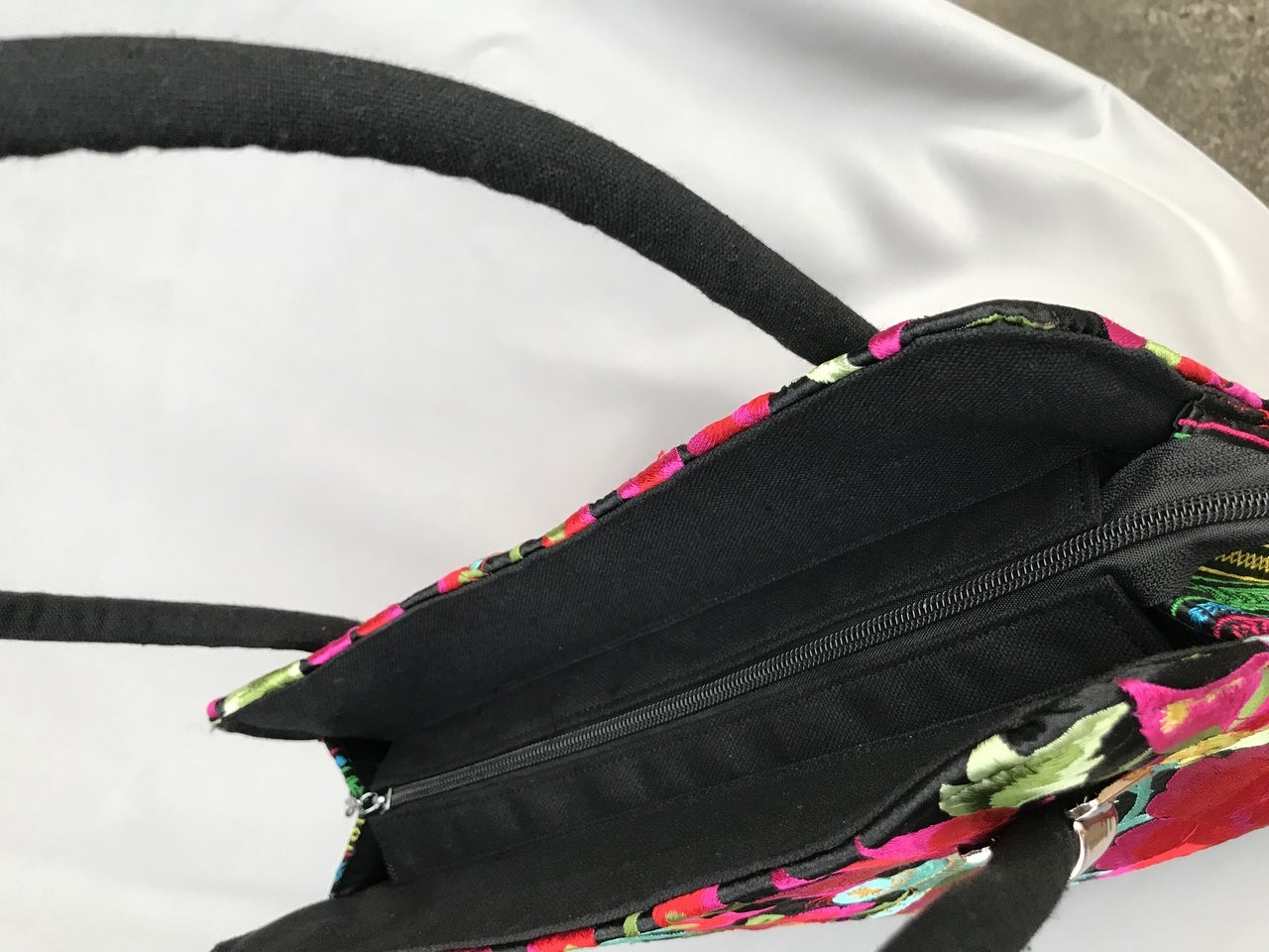 Embroidered Shoulder Purse