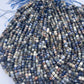 Sunset Sodalite ( 6x6mm faceted cube shape)