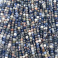Sunset Sodalite ( 6x6mm faceted cube shape)