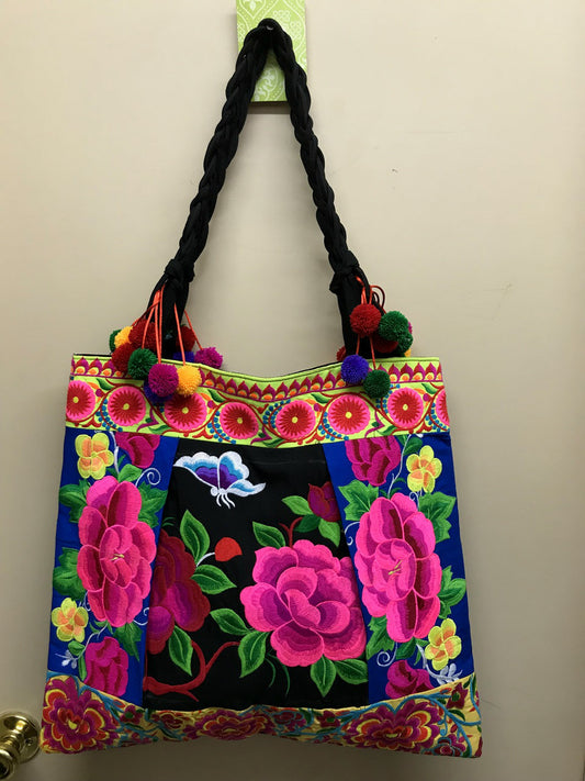 Large Embroidered Tote T8