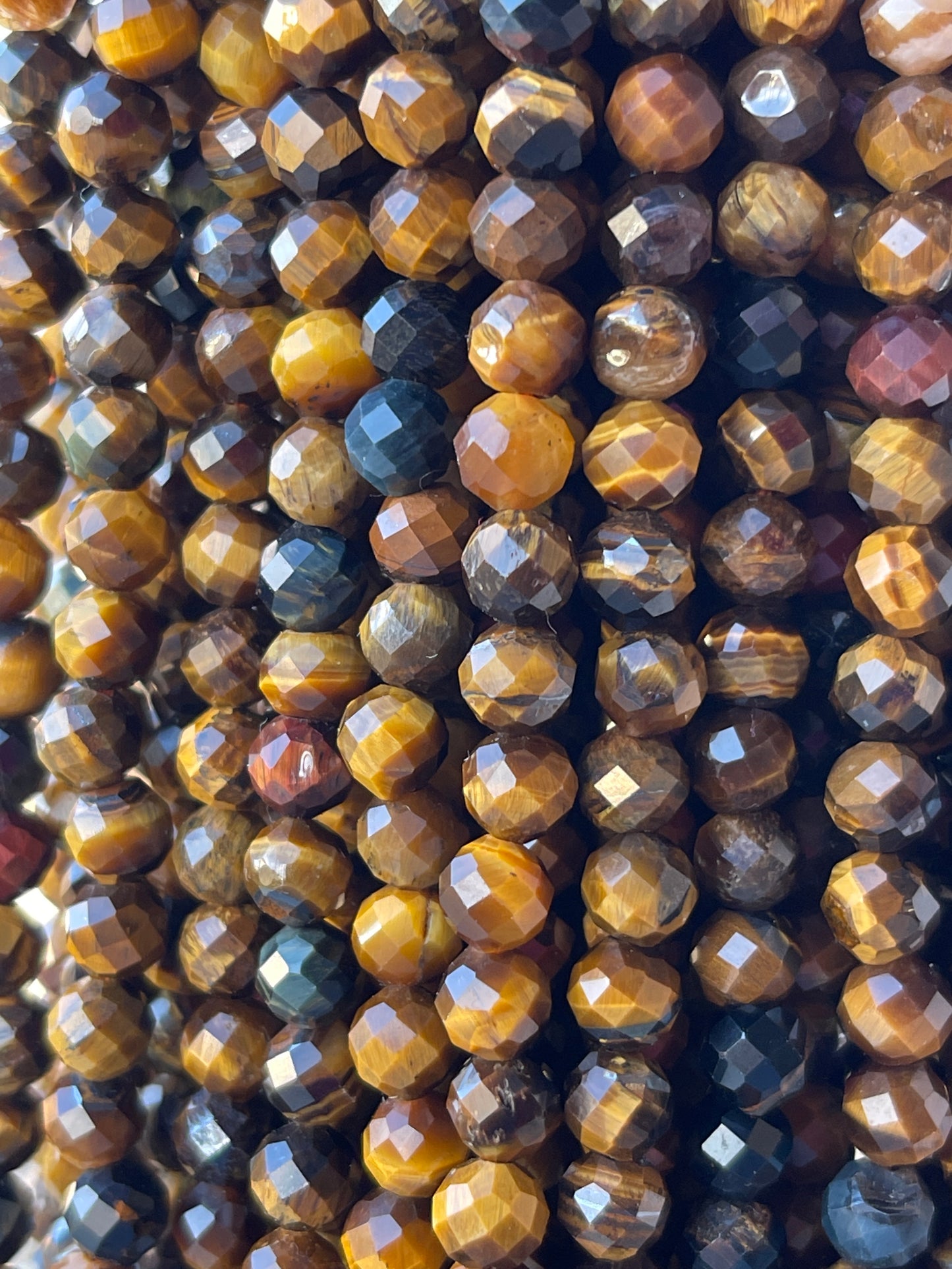 4 x6mm Tiger Eye Rondelle
